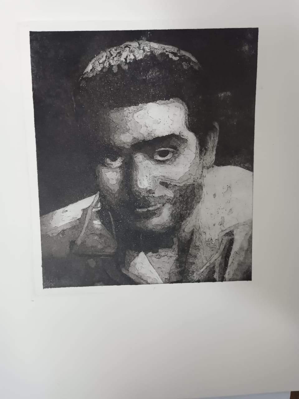 ​  مشروع حفر حمضي قالب زنك aquatint printmaking لشخصيات من رواد الفن [إضغط و إسحب للتحريك] ​