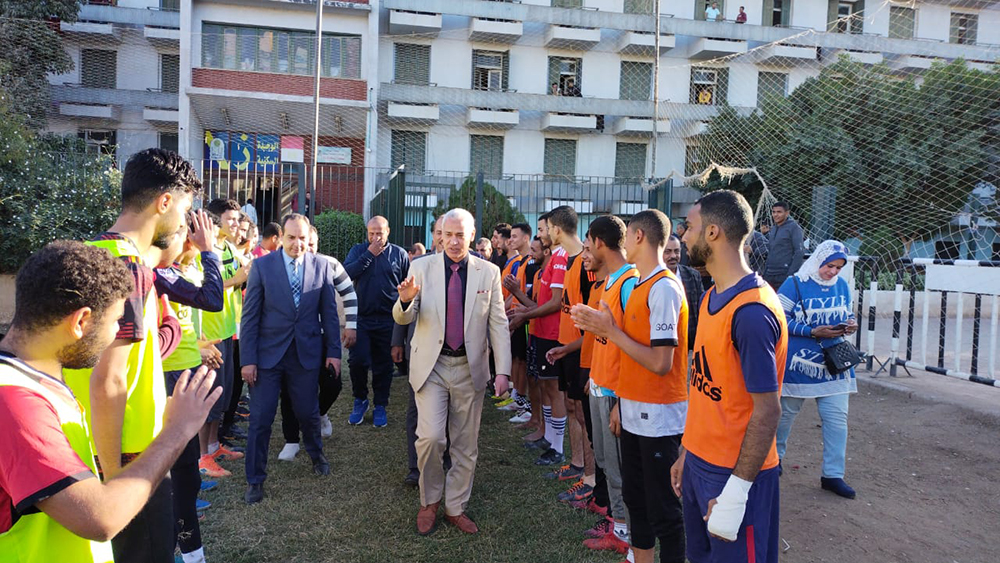 جامعة أسيوط تختتم فعاليات النشاط الرياضي لكرة القدم بالمدينة الجامعية للطلاب