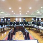The Dean of the Faculty of Medicine at Assiut University participates in the meeting of the Supreme Council of University Hospitals to discuss the development of the health system.