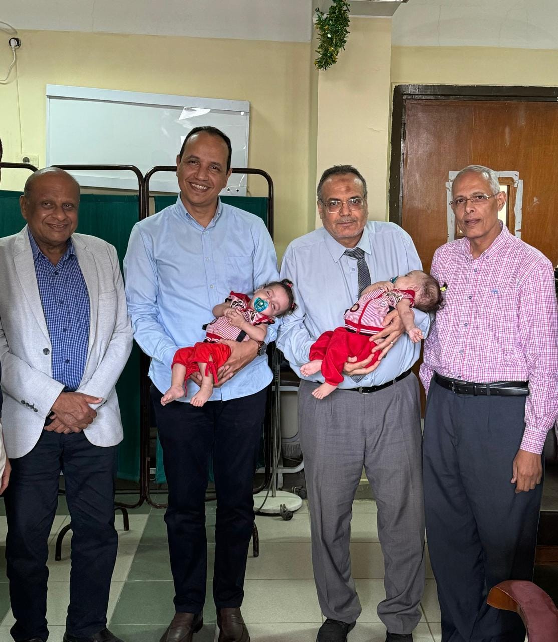 A new achievement for Assiut University in a rare operation to separate conjoined twins at the University Children's Hospital