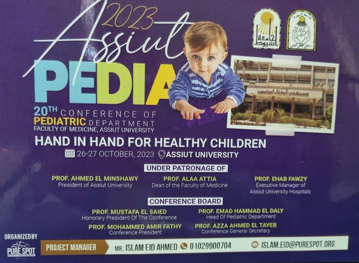 Invitation to the twentieth annual conference of the Department of Pediatrics at Assiut University