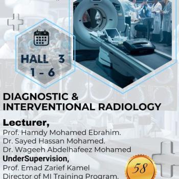 The third workshop for training doctors, batch 58, system (6+1), under the title “Diagnostic and interventional radiology workshop.”