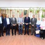 Prof. Dr. Alaa Attia, Dean of the Faculty of Medicine and Chairman of the Board of Directors of University Hospitals, received in his office Prof. Dr. Nader Attia, Dean of the Faculty of Medicine, Suez Canal University, Ismailia